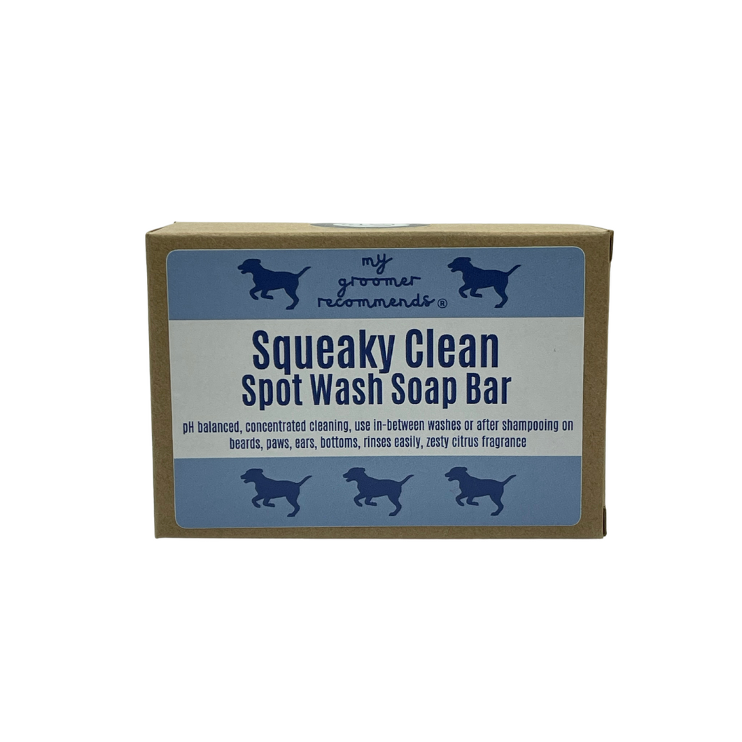 My Groomer Recommends Squeaky Spot Wash Soap