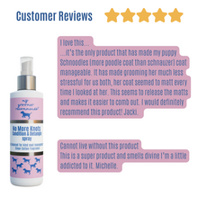 Load image into Gallery viewer, My Groomer Recommends No More Knots - 250ml - dog grooming detangle spray
