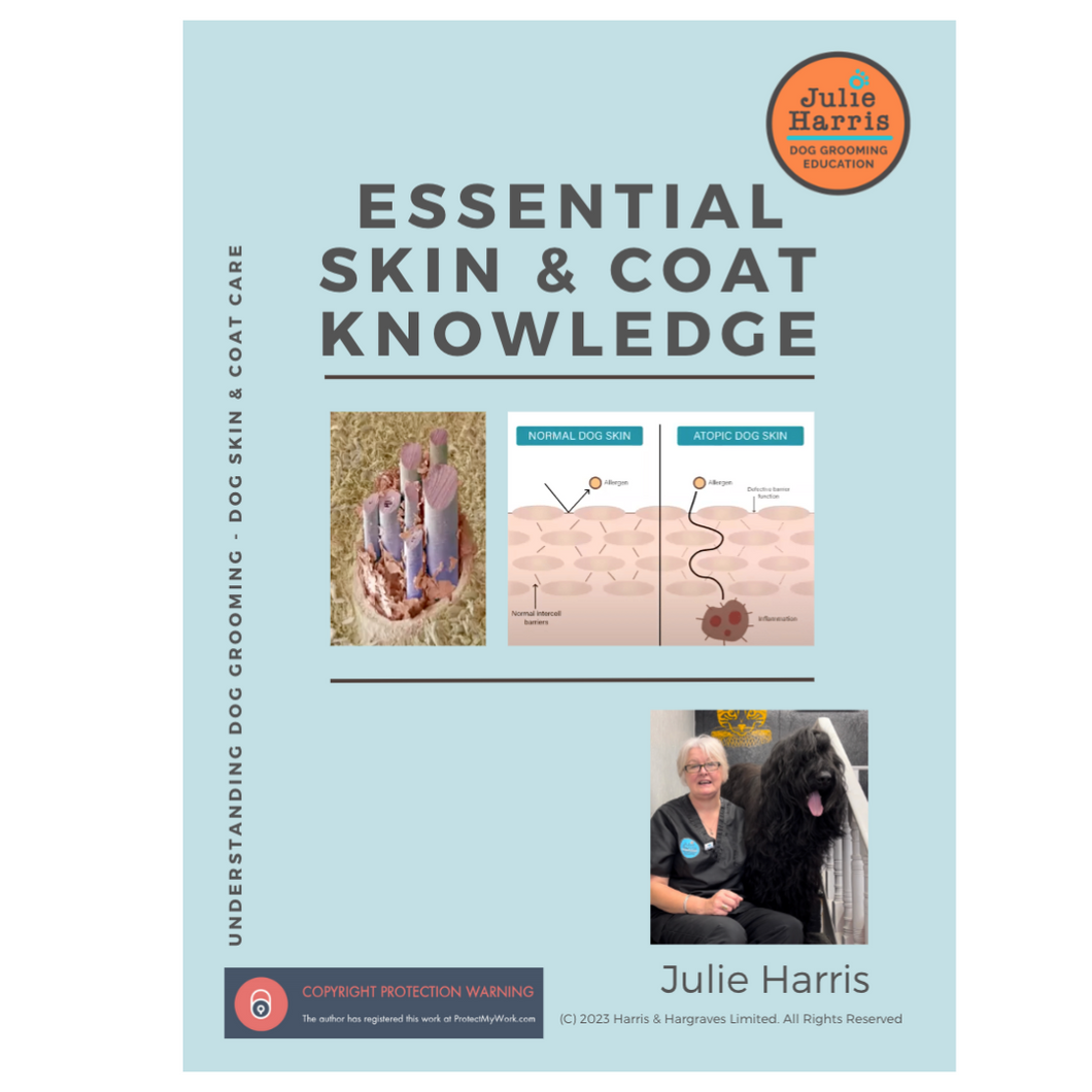Julie Harris Education Canine Skin & Coat Care - Essential Knowledge paperback book