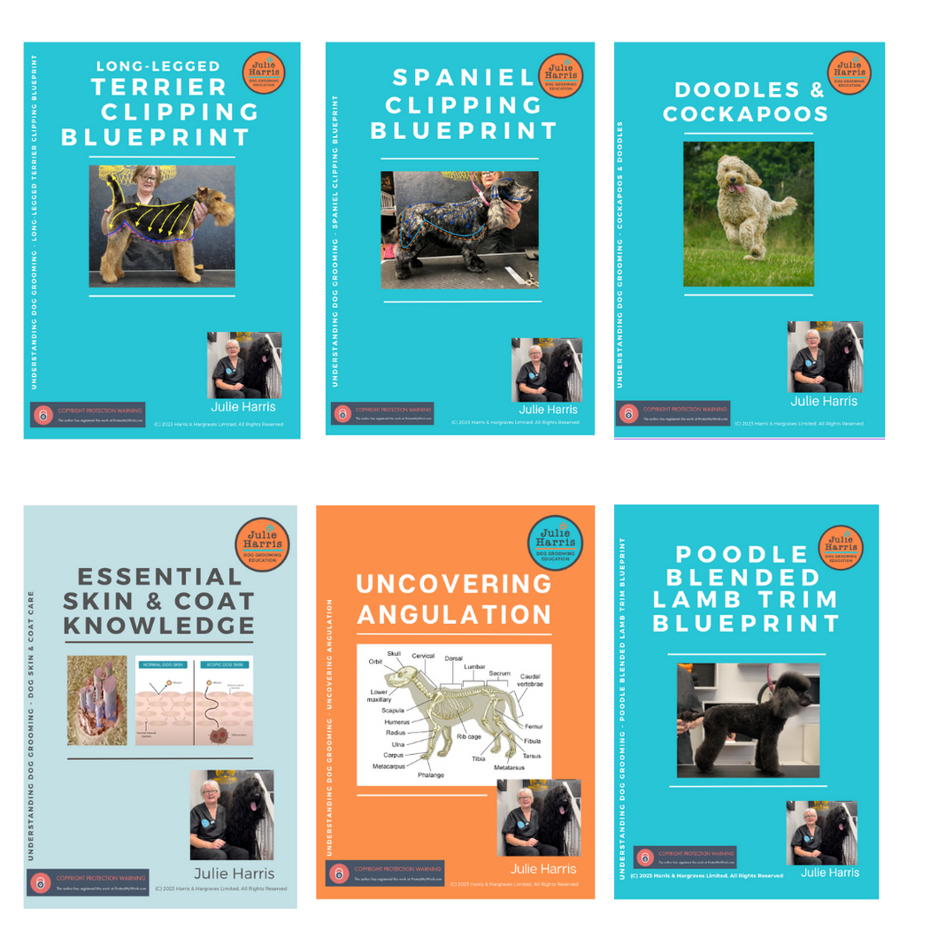 Julie Harris Education Dog Grooming Workbooks 6 pack - Save £14.70 on single prices