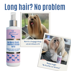 My Groomer Recommends No More Knots - 250ml - dog grooming detangle spray