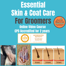 Load image into Gallery viewer, Dog Skin &amp; Coat Care Short Online Course - CPD Accredited
