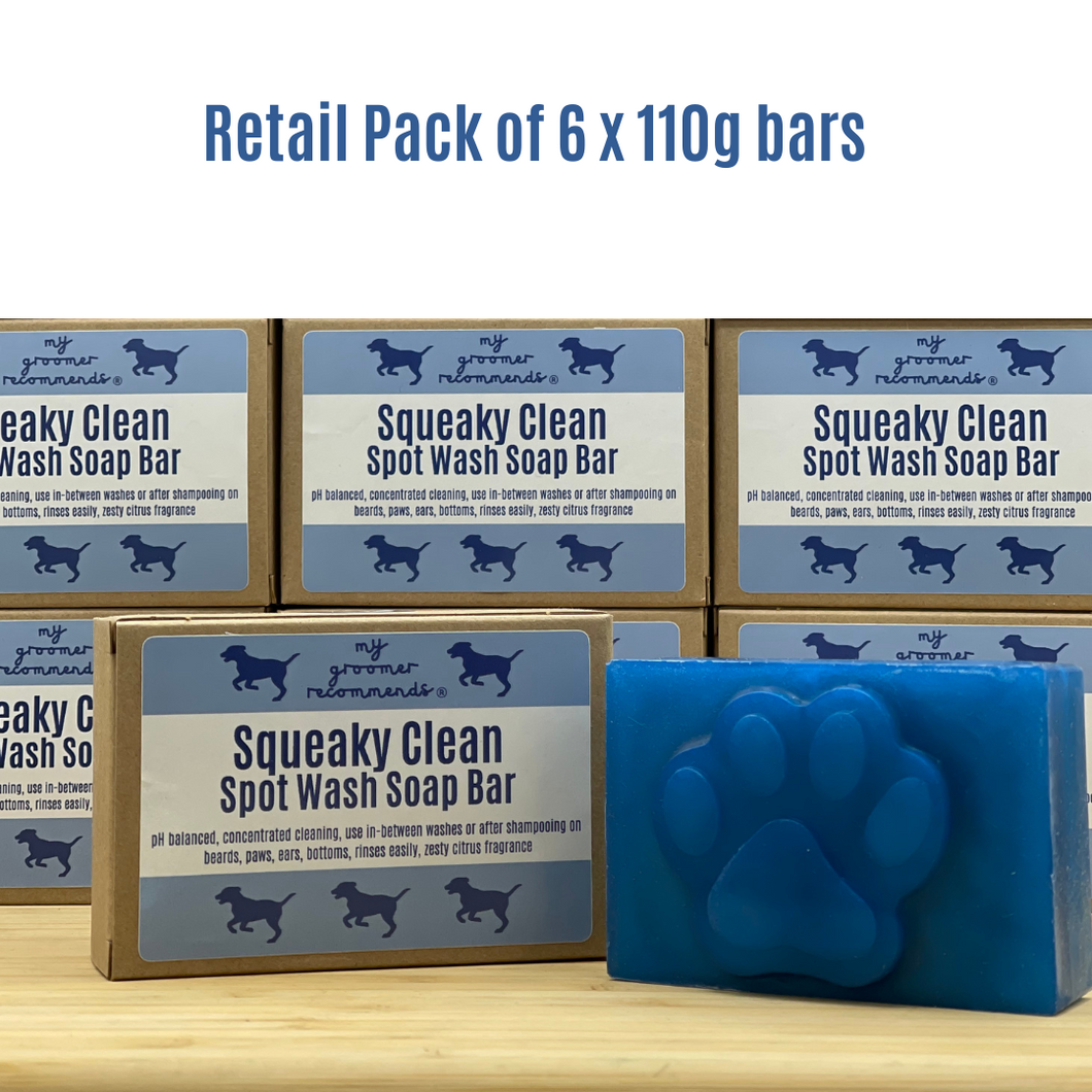 My Groomer Recommends Squeaky Spot Clean Soap - 6 x 110g